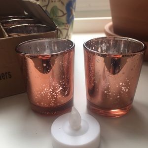60 Rose Gold Votives